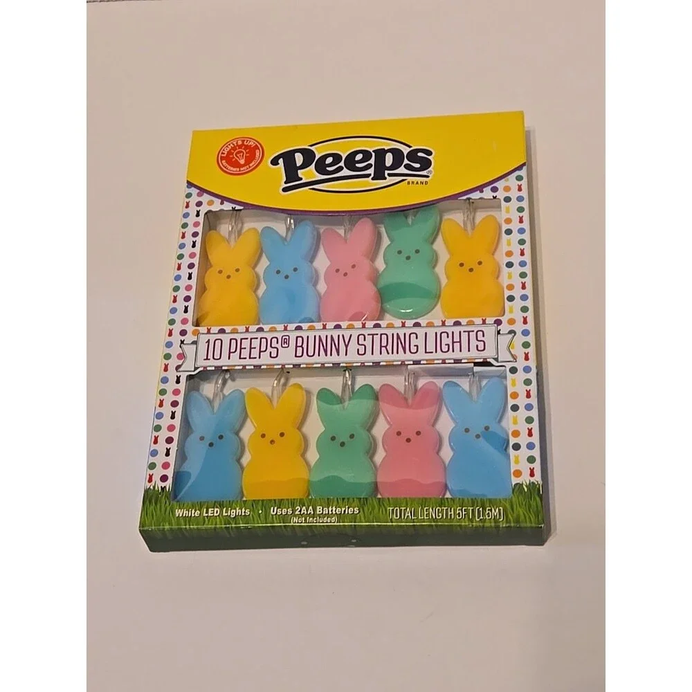 PEEPS Bunny String Lights 10 2